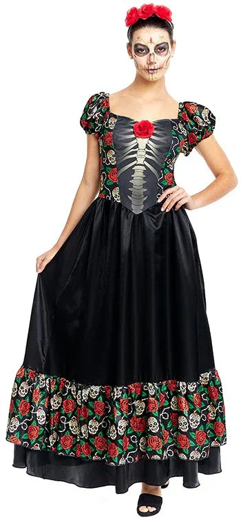 Disfraz de Catrina Siniestra para Mujer Catrina Partilandia